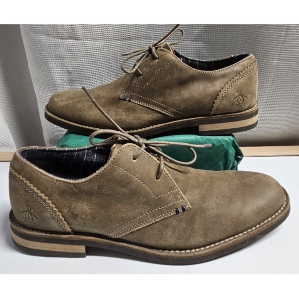 Original Penguin Wenzhou Oxford dress shoes leather upper men Sz US 9